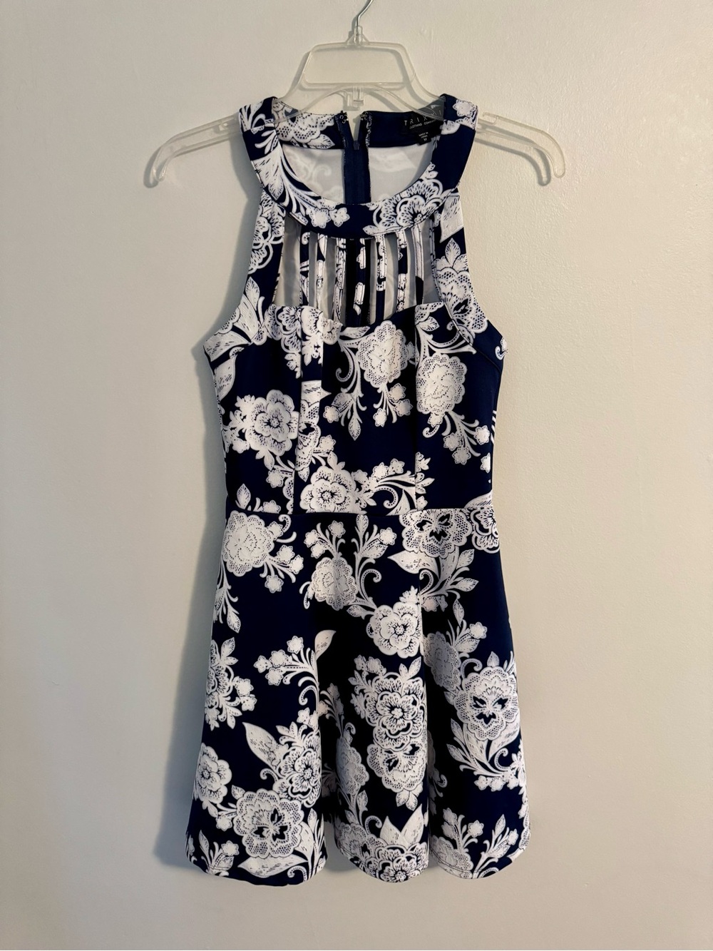 Navy & White Floral Trixxi Dress